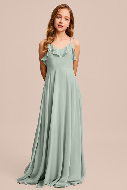 Robe Trapèze Vert Doux Éclat - gallery 6