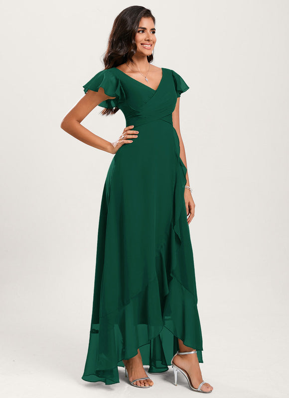 Robe Trapèze Fluide Asymétrique - gallery 3