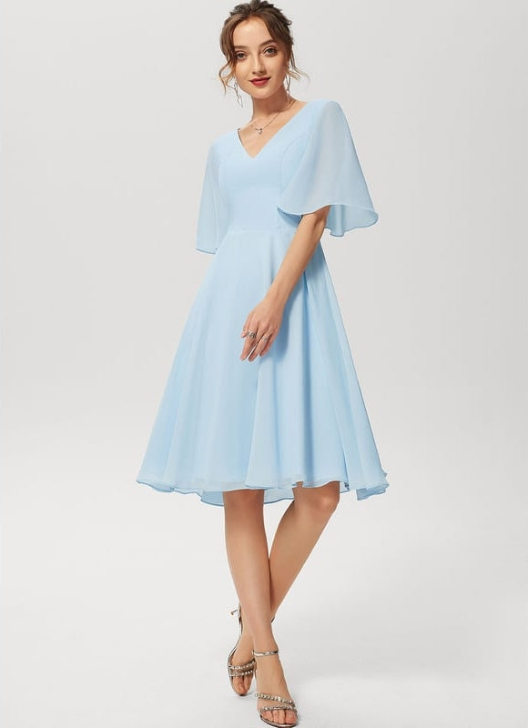Robe Trapèze Drapé Élégant Chic - gallery 3