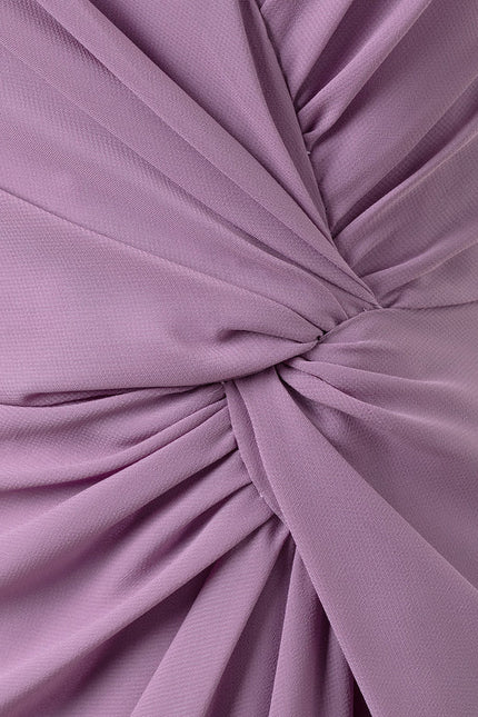 Robe Trapèze Mousseline Fendue - gallery 8