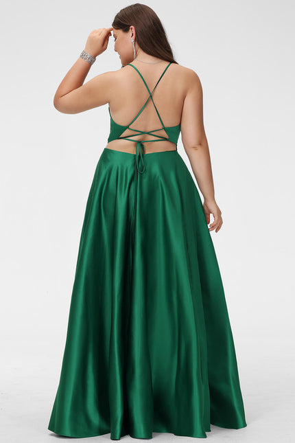 Robe Trapèze Éclat Satiné Doré - gallery 8