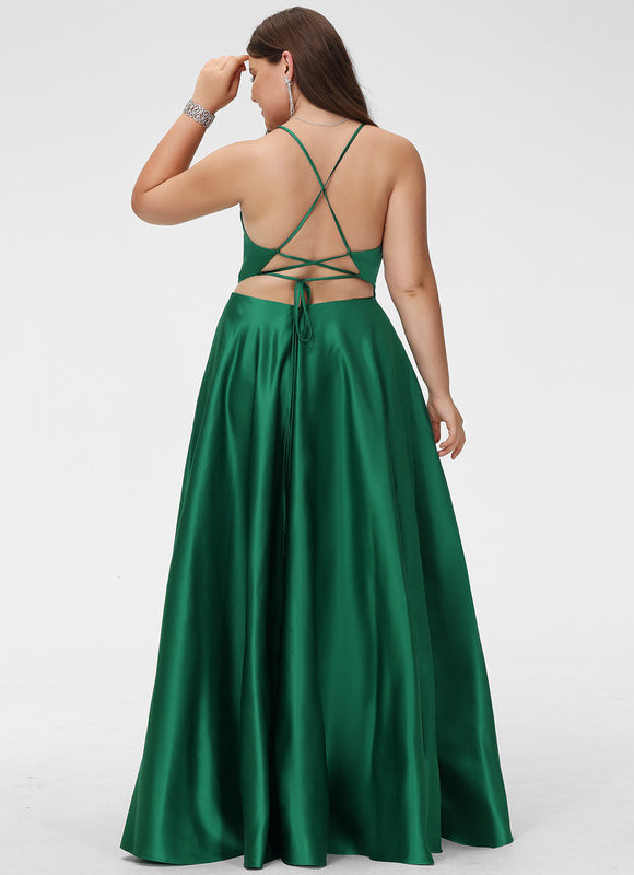 Robe Trapèze Éclat Satiné Doré - gallery 8