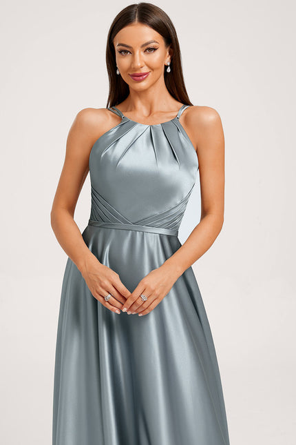 Robe Trapèze Satin Fluide - gallery 4
