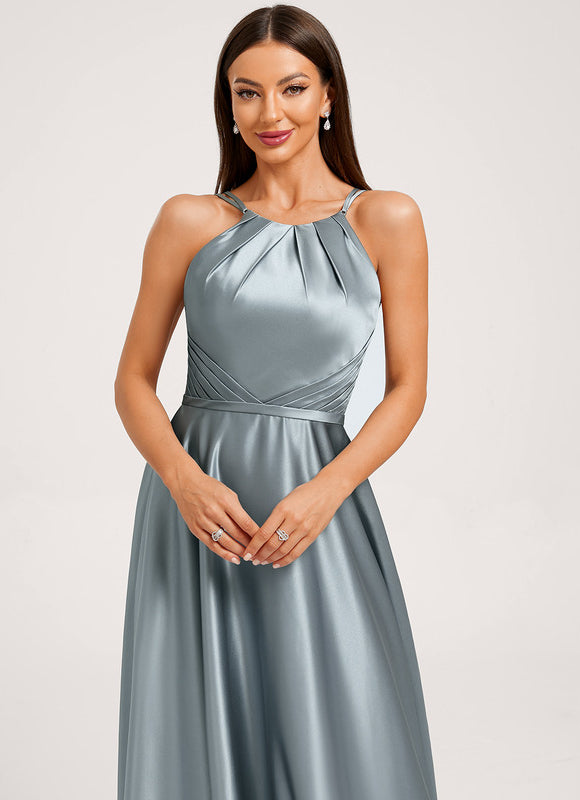 Robe Trapèze Satin Fluide - gallery 4