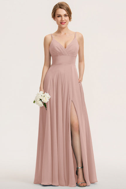 Robe Trapèze Bleu Élégant Longue