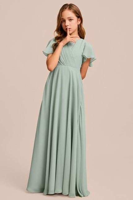 Robe Trapèze Bleu Doux Éclat