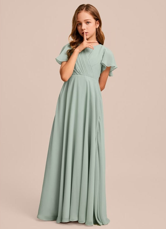 Robe Trapèze Bleu Doux Éclat