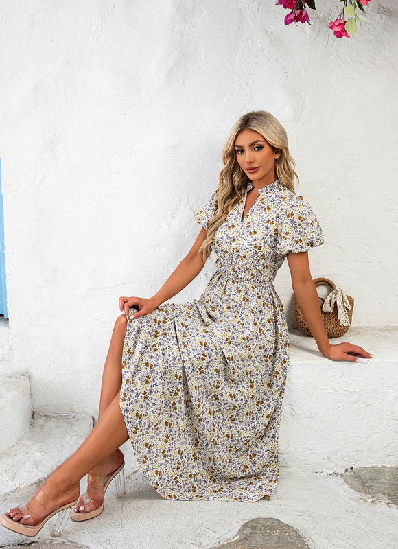 Robe Trapèze Midi Botanique - gallery 4