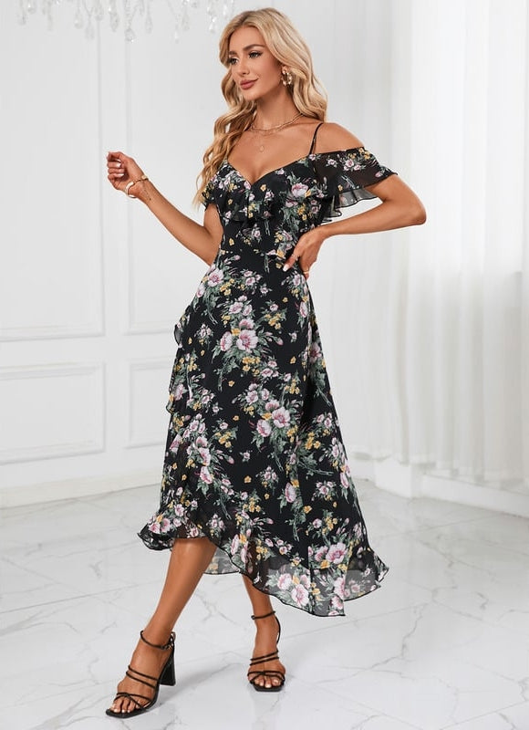 Robe Trapèze Floral Cascade - gallery 3