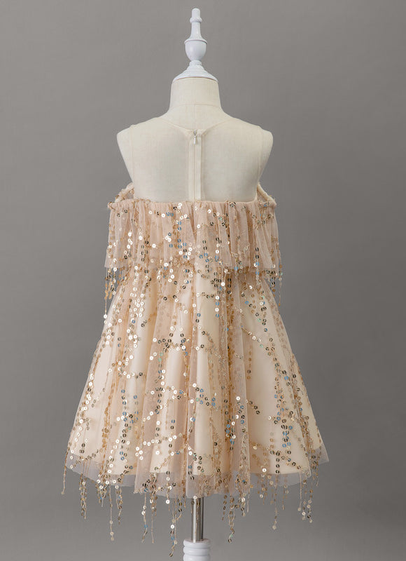 Robe Trapèze Précieuse Pailletée - gallery 3