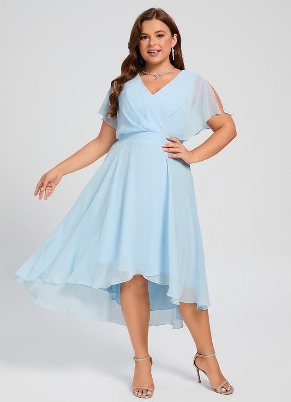 Robe Trapèze Fluide Asymétrique - gallery 7