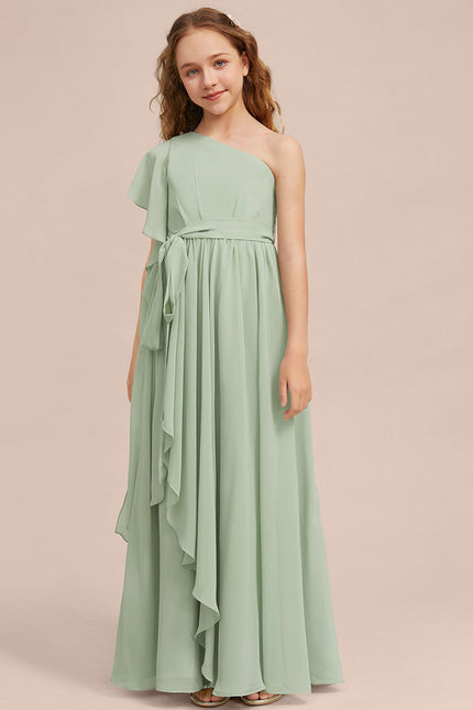 Robe Trapèze Verte Évanescente - gallery 3