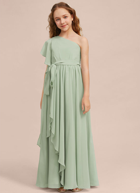 Robe Trapèze Verte Évanescente - gallery 3