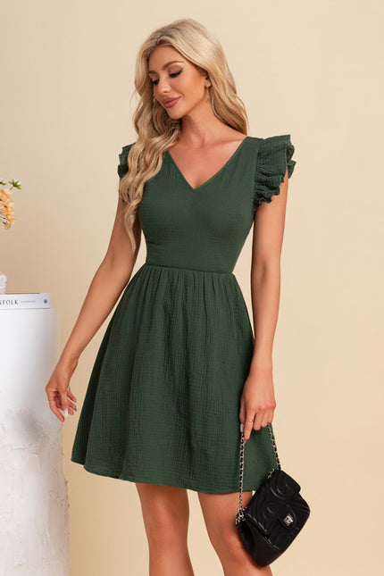 Robe Trapèze Verte Chic - gallery 1