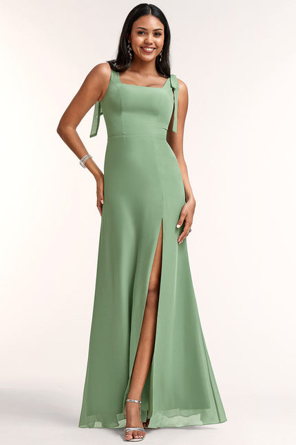Robe Trapèze Élégante Vert Clair
