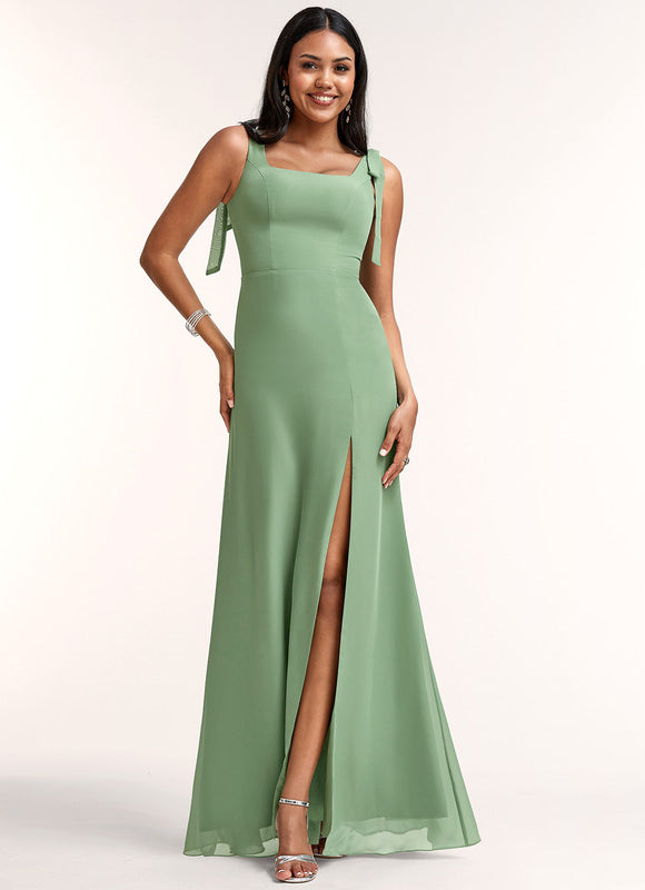 Robe Trapèze Élégante Vert Clair