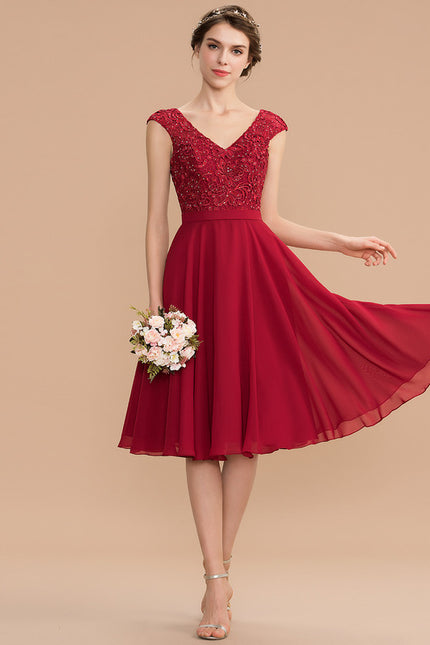 Robe Trapèze Rubis Évanescente