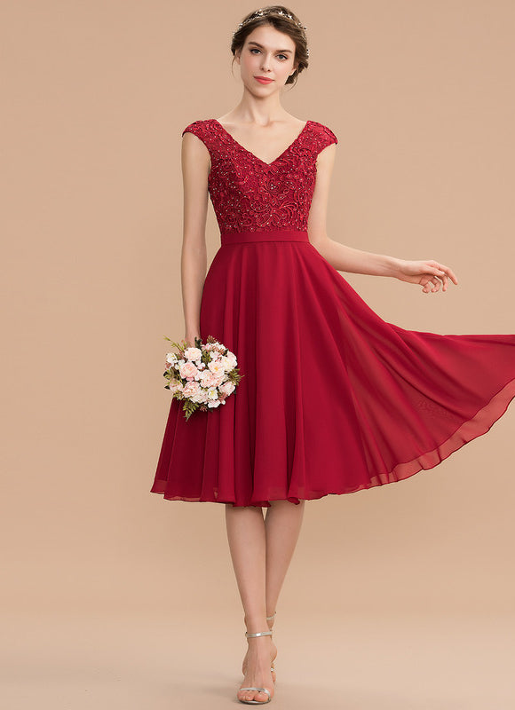 Robe Trapèze Rubis Évanescente