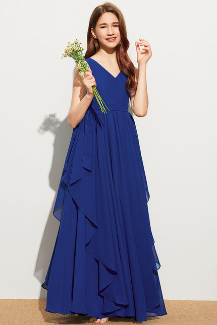 Robe Trapèze Bleu Céleste Aérien - gallery 3