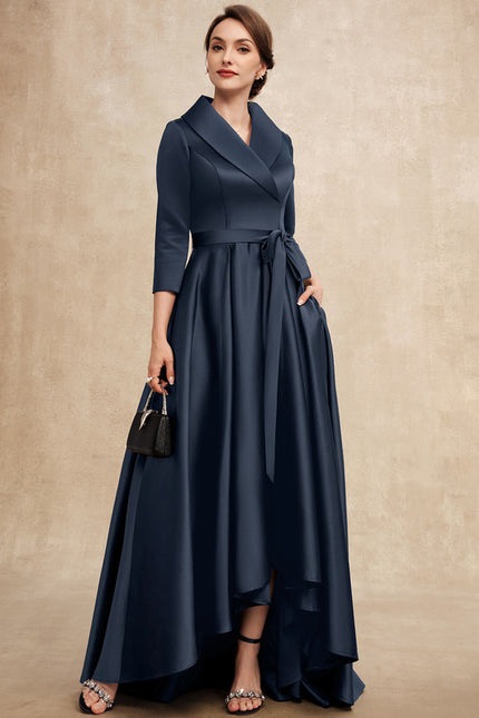Robe Trapèze Nuit Satinée Élégante - gallery 4