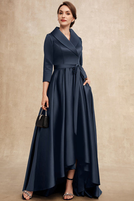 Robe Trapèze Nuit Satinée Élégante - gallery 4