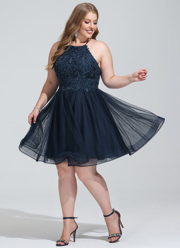 Robe Trapèze Éclat Tulle Cristal - gallery 5
