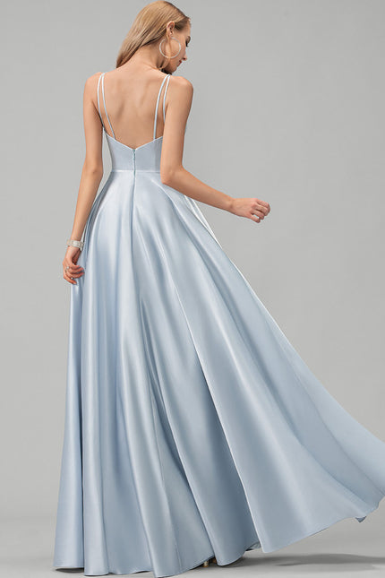 Robe Trapèze Éclat Satiné Doré - gallery 1