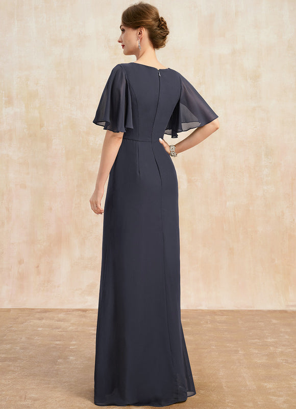 Robe Trapèze Élégance Marine Éthérée - gallery 5