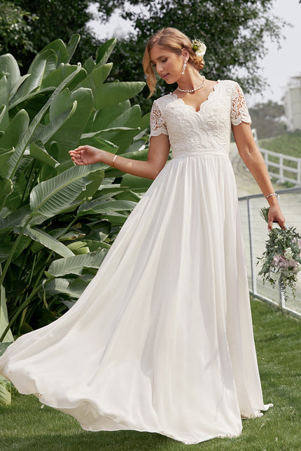 Robe Trapèze Éblouissante Aérienne - gallery 6