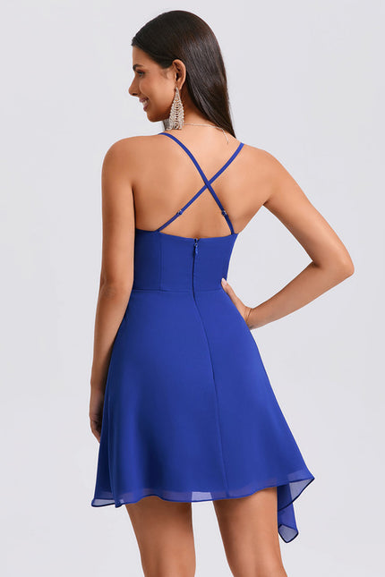 Robe Trapèze Azur Élégante - gallery 1