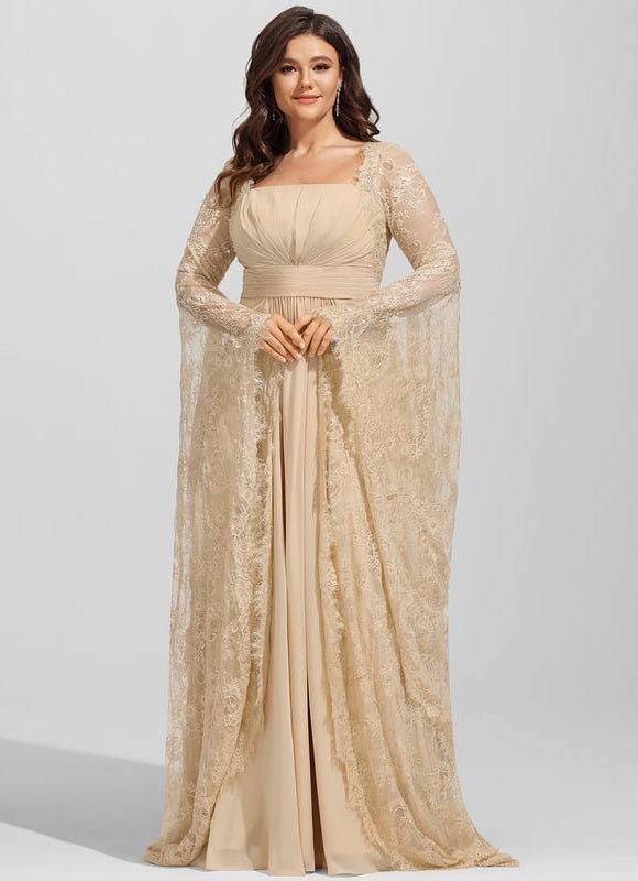 Robe Trapèze Voile Éthéré - gallery 4