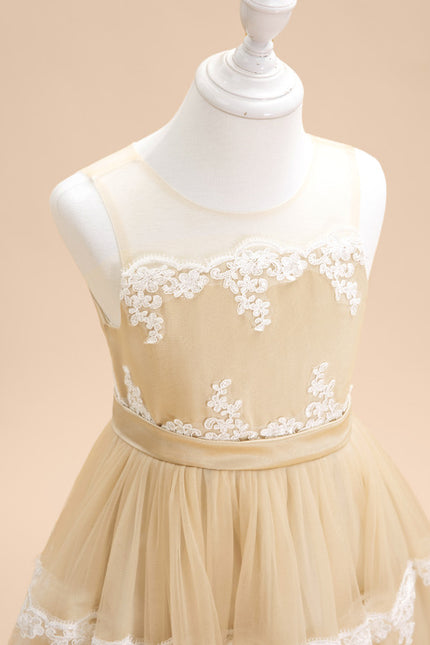 Robe Trapèze Rêve Doré Éthéré - gallery 8