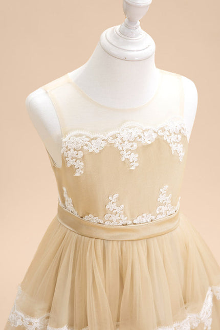 Robe Trapèze Rêve Doré Éthéré - gallery 8