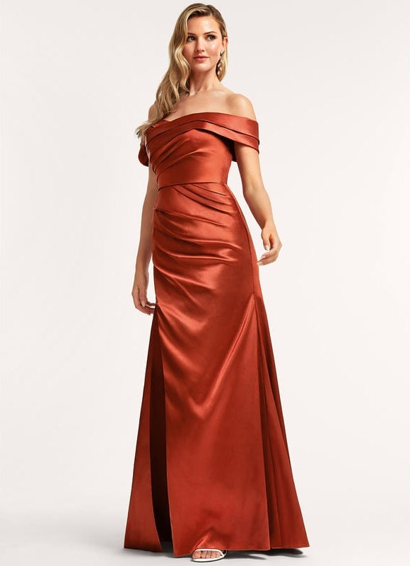 Robe Trapeze Epaule Dénudée - gallery 2