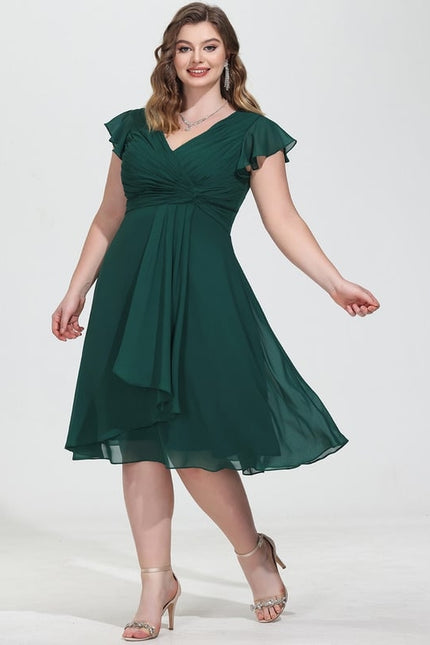 Robe Trapèze Drapé Élégant Chic - gallery 5