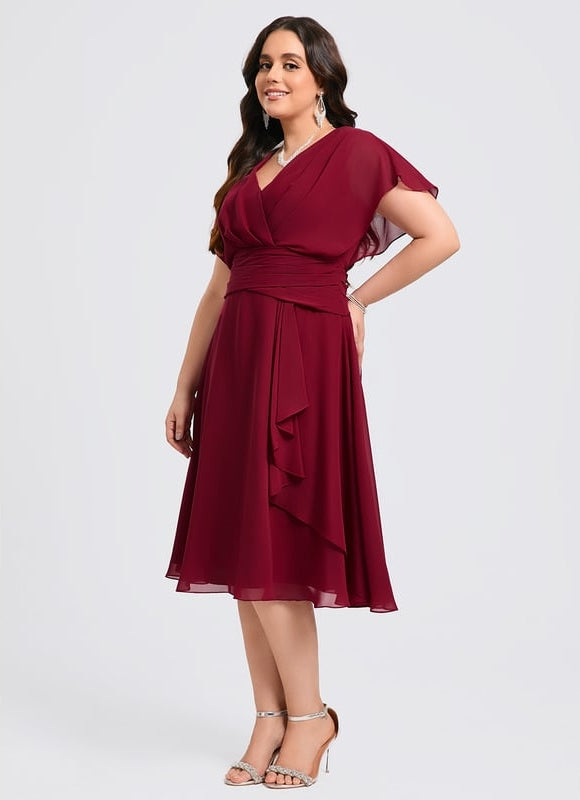 Robe Trapèze Émeraude Volante - gallery 7