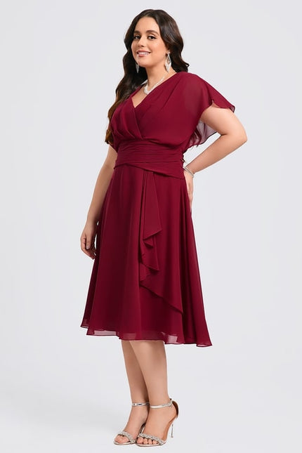 Robe Trapèze Bleu Vaporeux Chic - gallery 8
