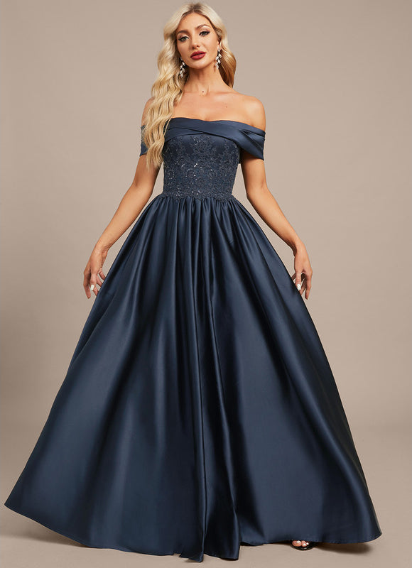 Robe Trapèze Nuit Sombre Élégante - gallery 2