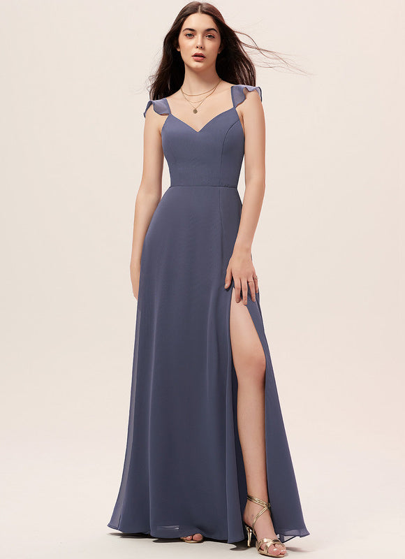Robe Trapèze Longue Beige Élégante - gallery 1