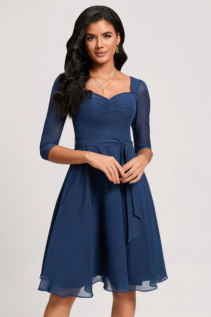 Robe Trapèze Émeraude Volante - gallery 4