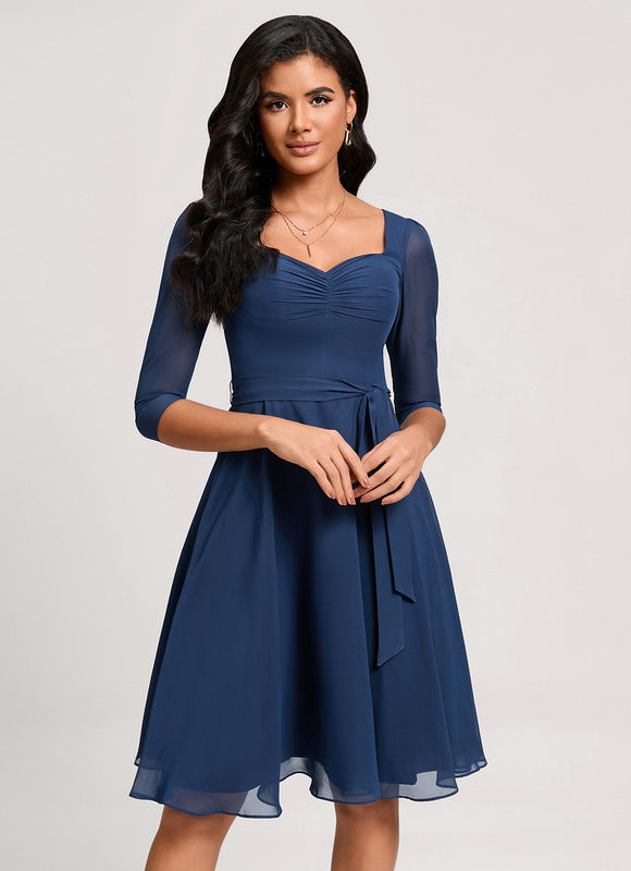 Robe Trapèze Émeraude Volante - gallery 4