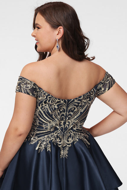 Robe Trapèze Satinée Ébène - gallery 8