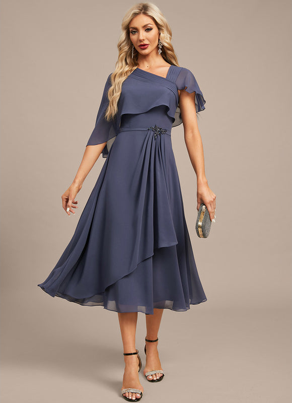 Robe Trapèze Étreinte Céleste - gallery 2