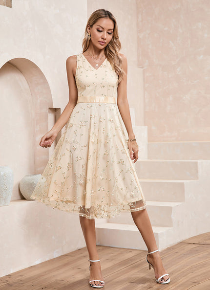 Robe Trapèze Florale Chic