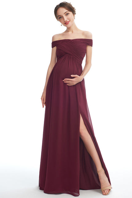 Robe Trapèze Rouge Velours Éthéré - gallery 3