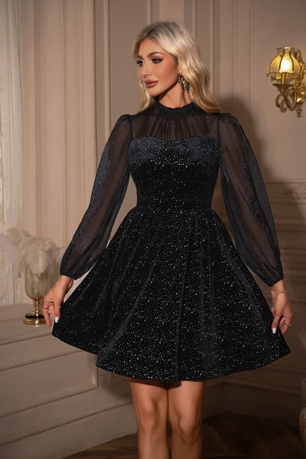 Robe Trapèze Étoile Noire