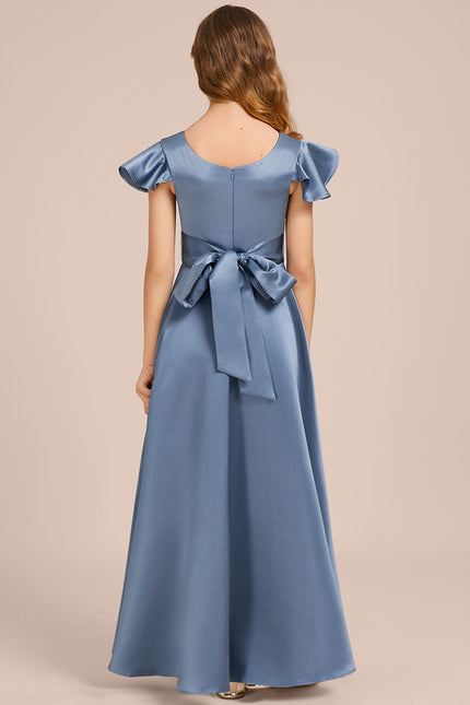 Robe Trapèze Satin Ciel Doux - gallery 2