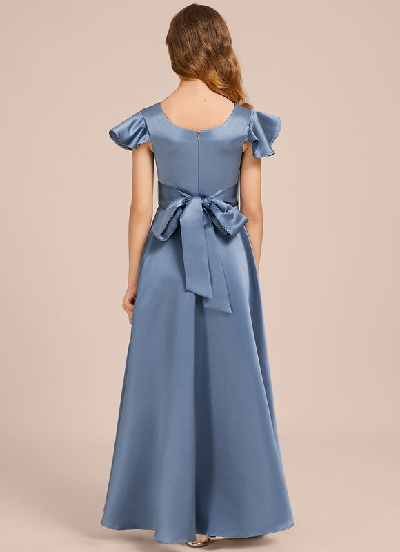 Robe Trapèze Satin Ciel Doux - gallery 2