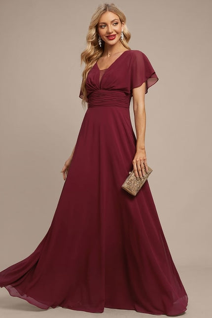 Robe Trapèze Élégante Mousseline - gallery 5
