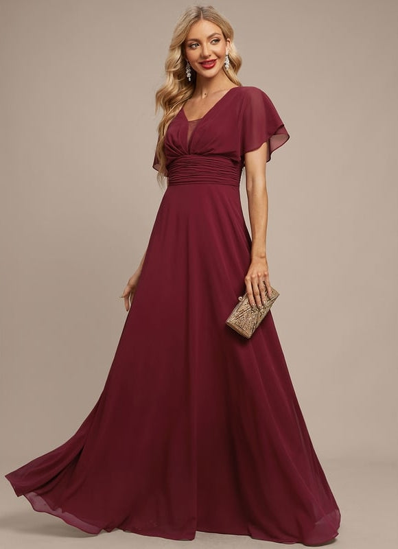 Robe Trapèze Élégante Mousseline - gallery 5